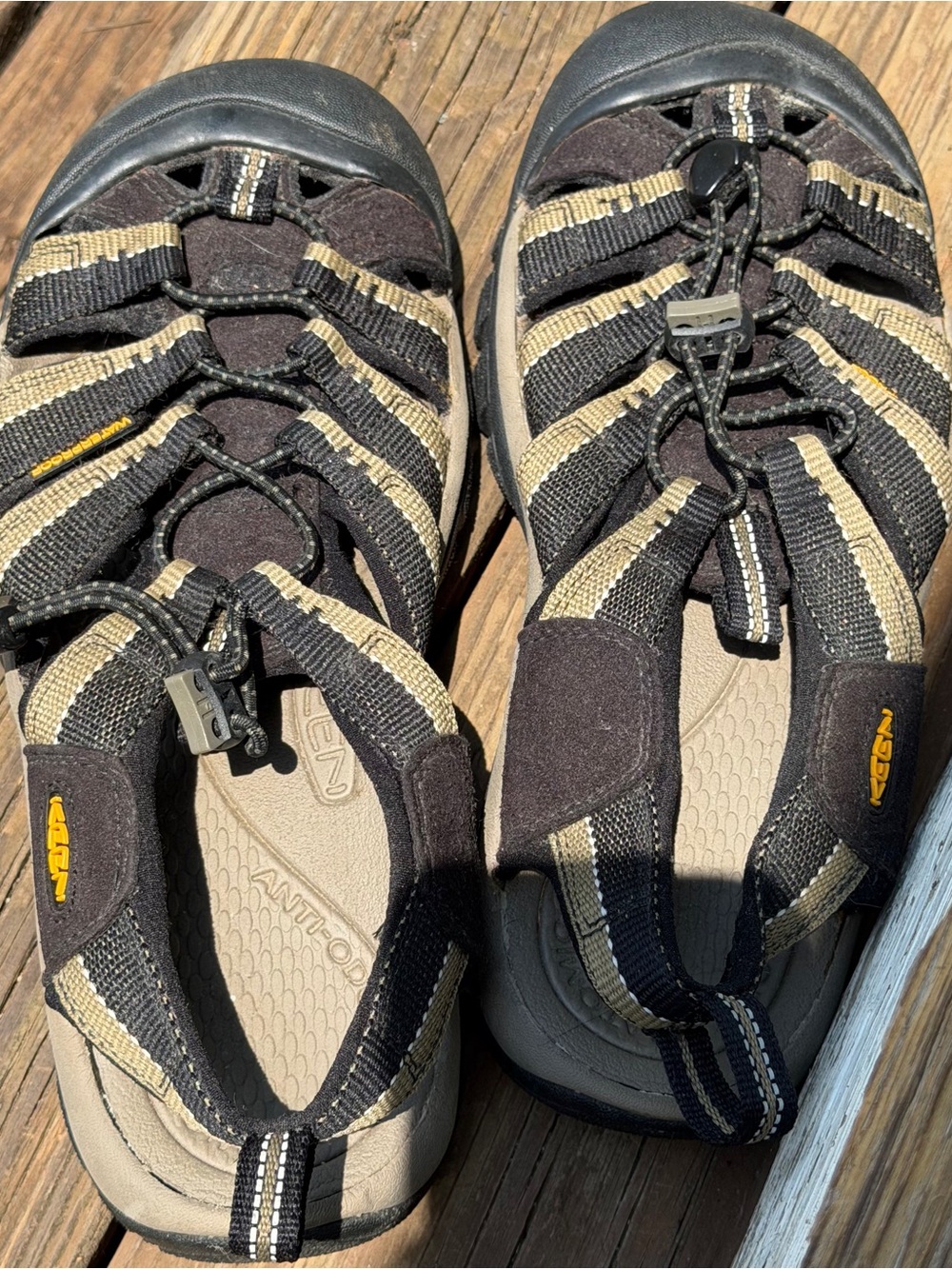 KEEN Newport H2 Sandals Women’s US 8 Black Tan Waterproof